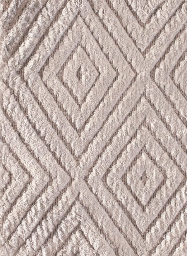 Contemporary high-low pile rug, design 9027c 1 Contemporary american hooked rug, design 9027c