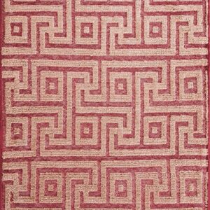 Contemporary American hooked rug, design 9028