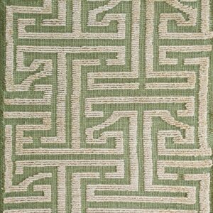 Contemporary American hooked rug, design 9031