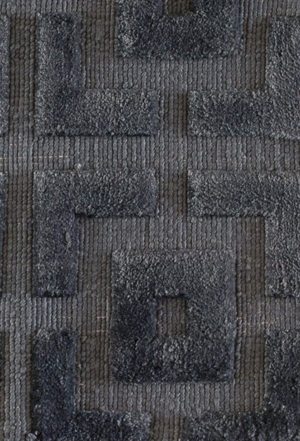 Contemporary american hooked rug, design 9047b