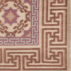 Contemporary American hooked rug, design 9074