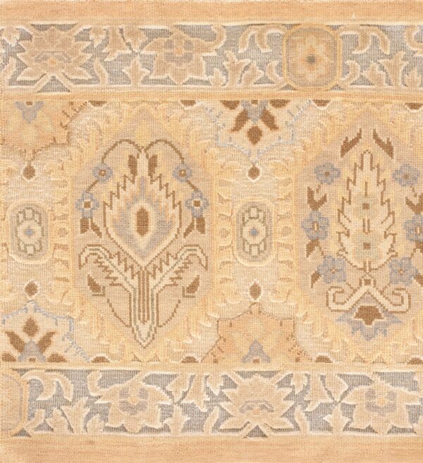 Contemporary high-low pile rug, design 9080 1 Contemporary american hooked rug, design 9080