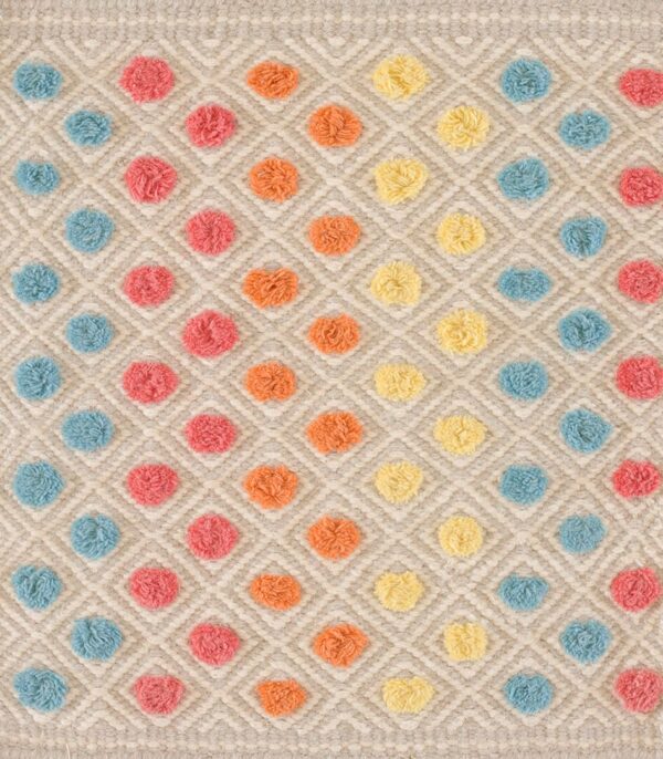 Contemporary american hooked rug, design 9085a