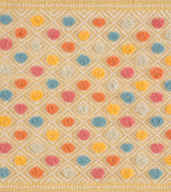 Contemporary high-low pile rug, design 9085b 1 Contemporary american hooked rug, design 9085b