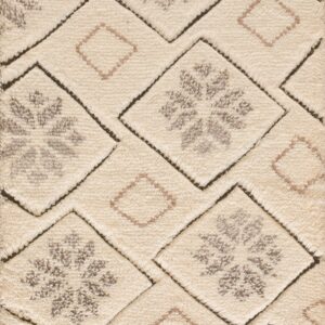 Contemporary American hooked rug, design 9092