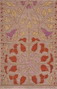 Contemporary American hooked rug, design A2017