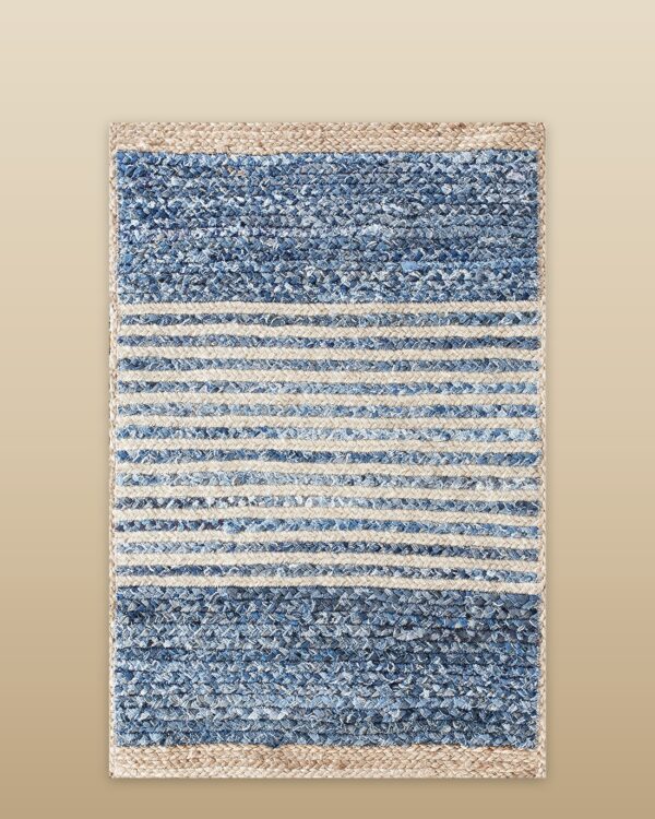 Contemporary braided rug, design b_10 1 Contemporary american hooked rug, design b_10