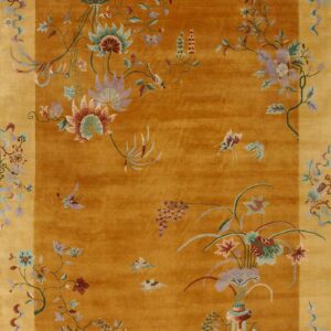 Contemporary American hooked rug, design C18010