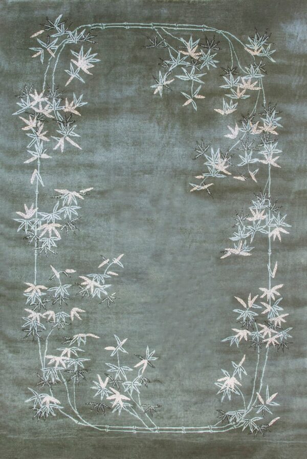 Contemporary american hooked rug, design c18016