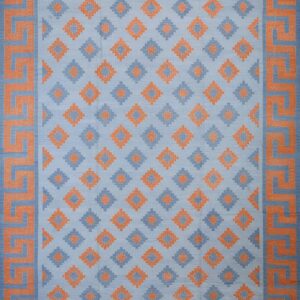 Contemporary American hooked rug, design D8103