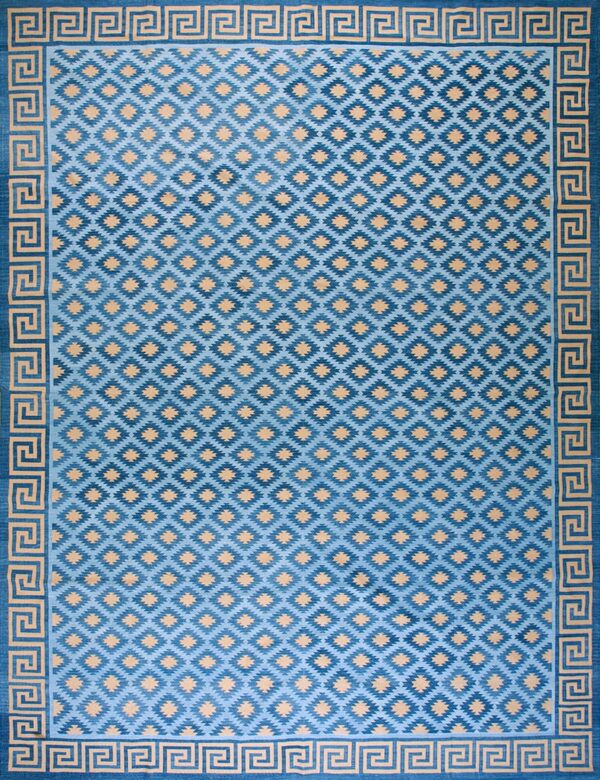 Contemporary dhurrie rug, design d8107b 1 Contemporary american hooked rug, design d8107b