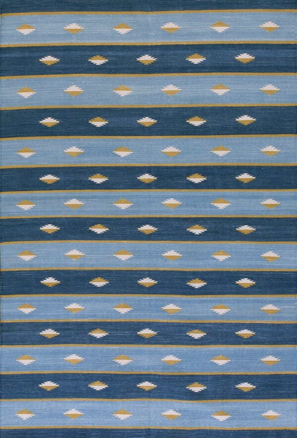 Contemporary dhurrie rug, design d8120a 1 Contemporary american hooked rug, design d8120a
