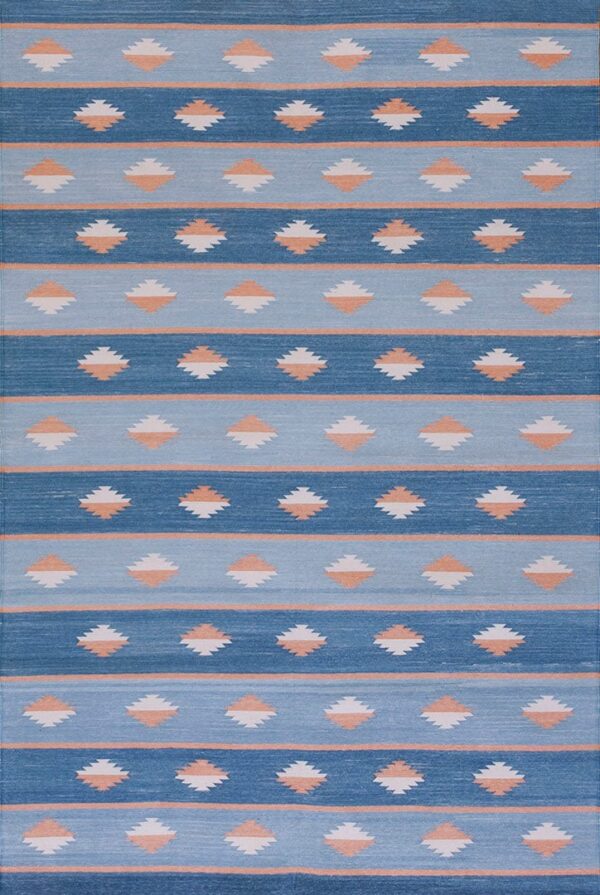 Contemporary dhurrie rug, design d8120b 1 Contemporary american hooked rug, design d8120b
