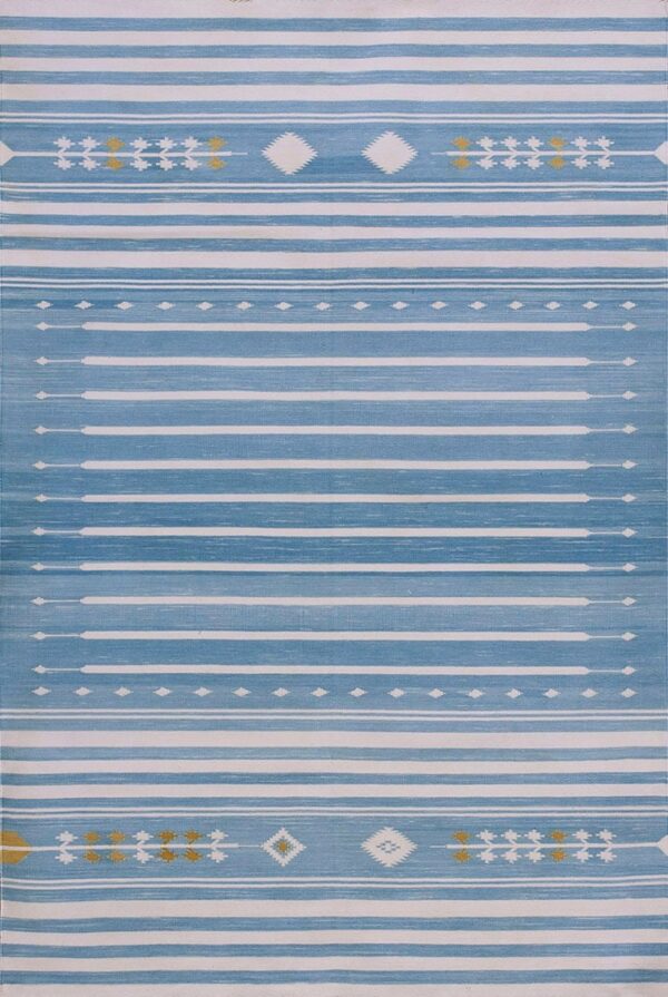 Contemporary dhurrie rug, design d8121a 1 Contemporary american hooked rug, design d8121a