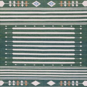 Contemporary American hooked rug, design D8121D