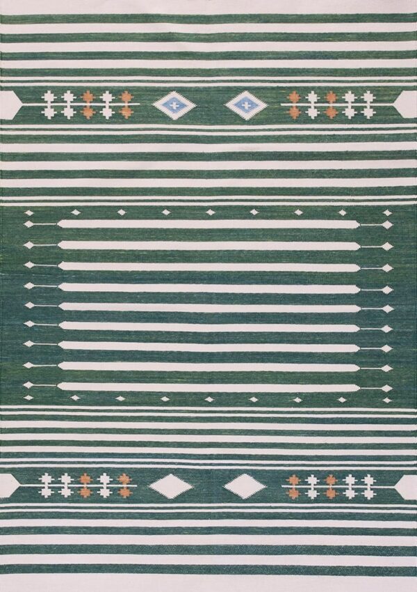 Contemporary dhurrie rug, design d8121d 1 Contemporary american hooked rug, design d8121d