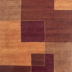 Contemporary American hooked rug, design E18301