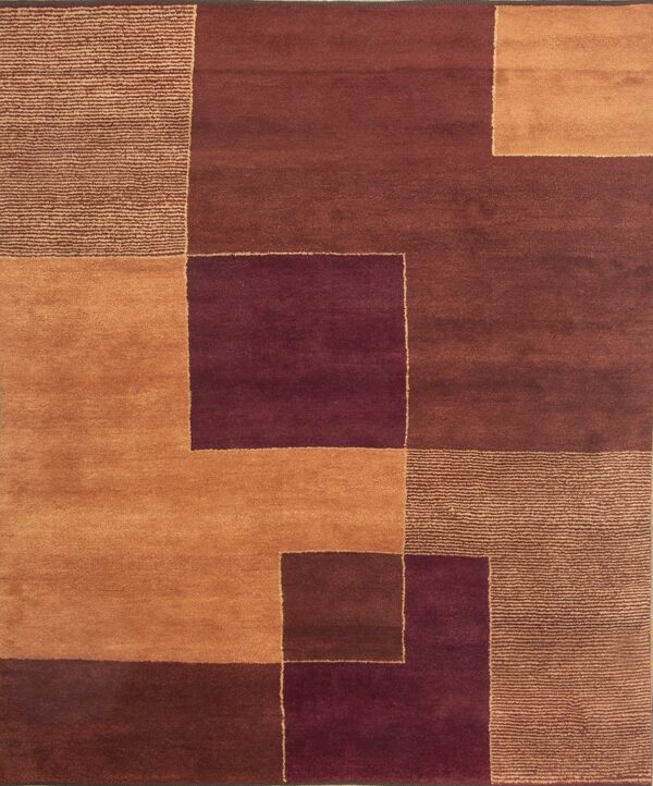 Contemporary european art deco style rug, design e18301 1 Contemporary american hooked rug, design e18301