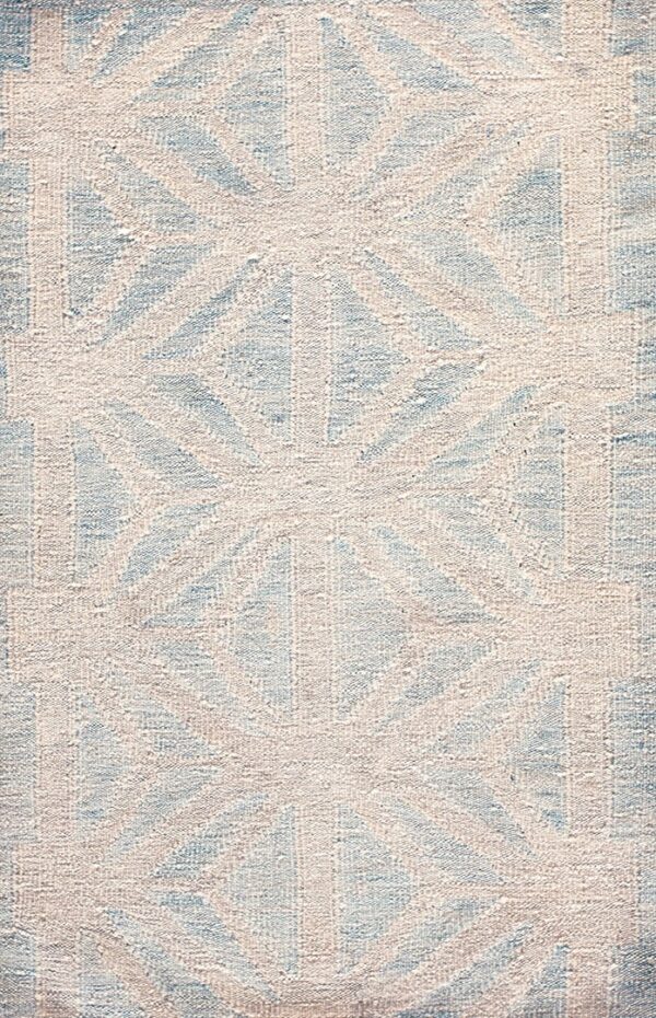Contemporary flat weave rug, design f7212 1 Contemporary american hooked rug, design f7212