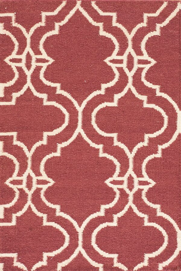 Contemporary flat weave rug, design f7217 1 Contemporary american hooked rug, design f7217