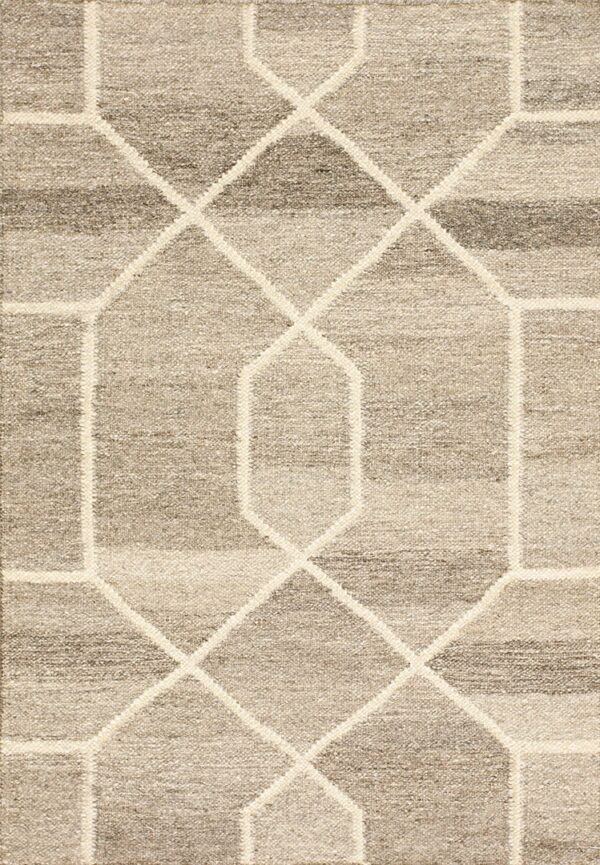 Contemporary flat weave rug, design f7222 1 Contemporary american hooked rug, design f7222