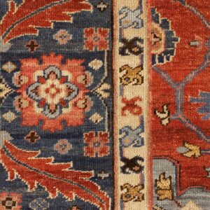 Contemporary American hooked rug, design H_1