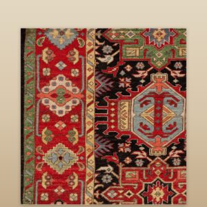 Contemporary American hooked rug, design H_4