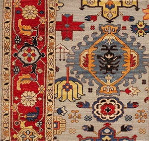 Contemporary American hooked rug, design H_5