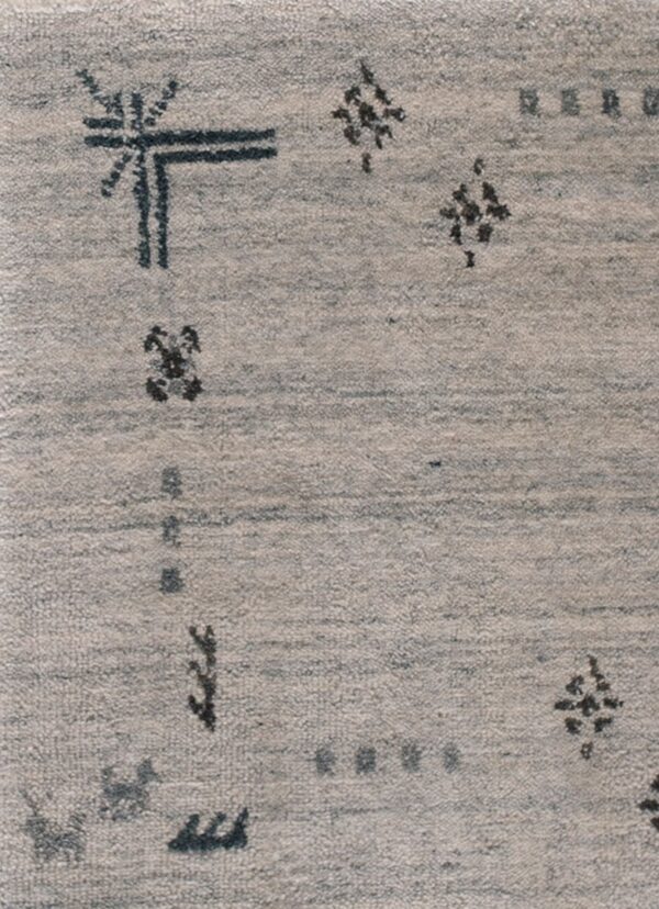Contemporary flat weave rug, design hl_02 1 Contemporary american hooked rug, design hl_02