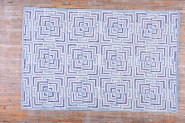 Contemporary hand-hooked rug, design i1211e 1 Contemporary american hooked rug, design i1211e