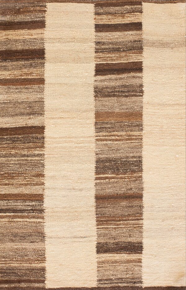 Contemporary kouhi flat weave rug, design k7211c 1 Contemporary american hooked rug, design k7211c