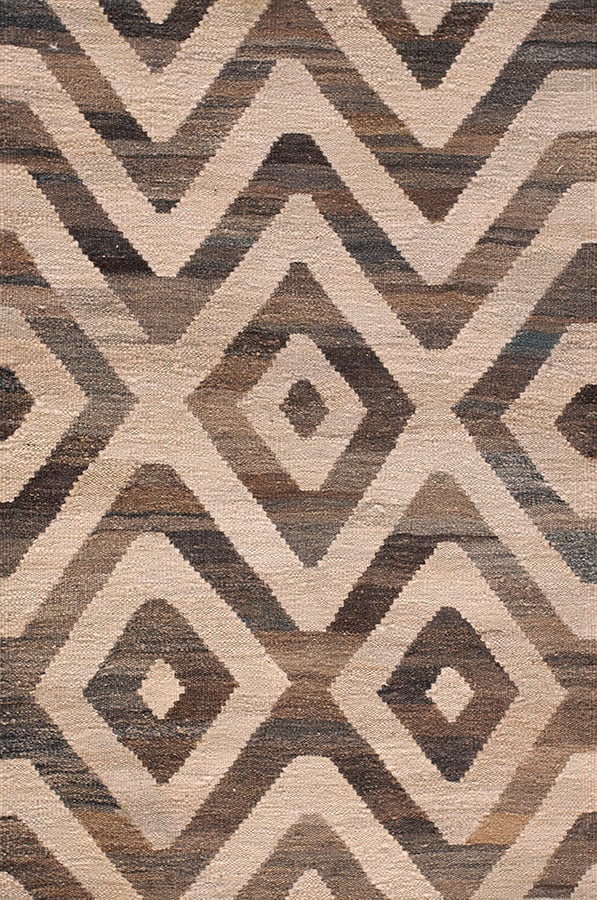 Contemporary kouhi flat weave rug, design k7214c 1 Contemporary american hooked rug, design k7214c