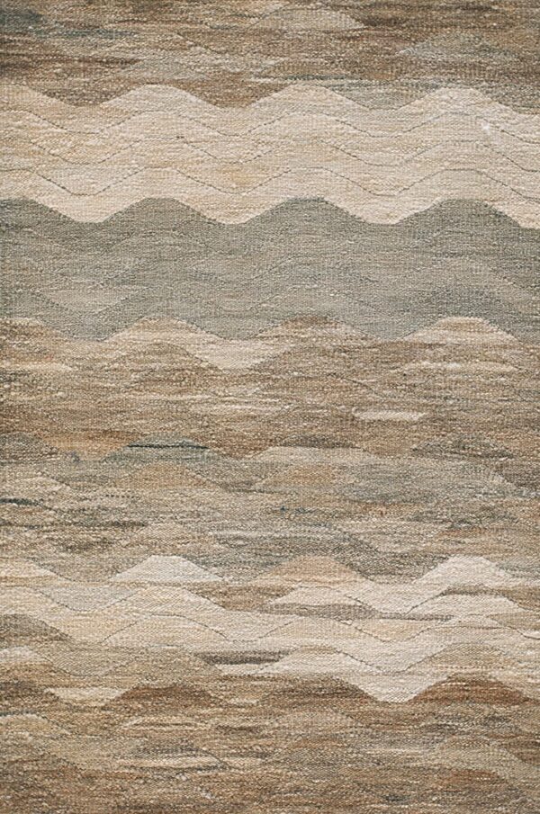 Contemporary kouhi flat weave rug, design k7215b 1 Contemporary american hooked rug, design k7215b