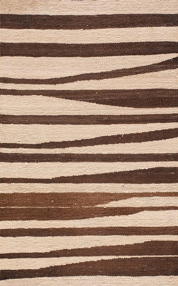 Contemporary kouhi flat weave rug, design k7220b 1 Contemporary american hooked rug, design k7220b