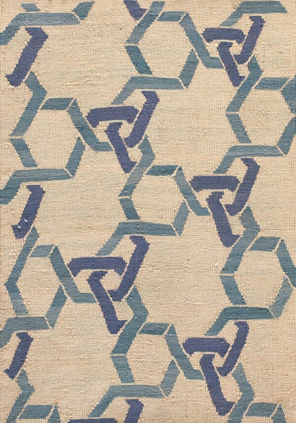 Contemporary american hooked rug, design k7223