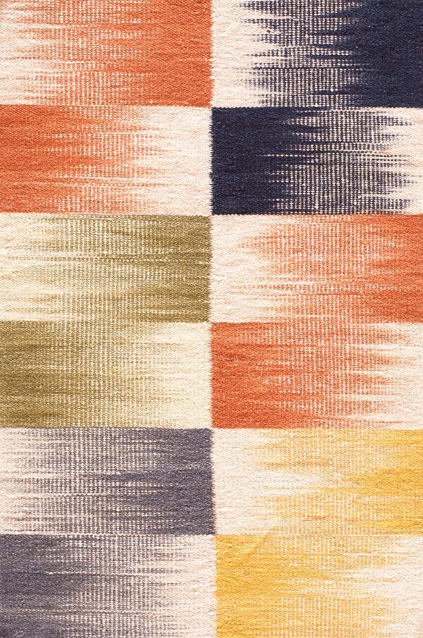 Contemporary kouhi flat weave rug, design k7231b 1 Contemporary american hooked rug, design k7231b