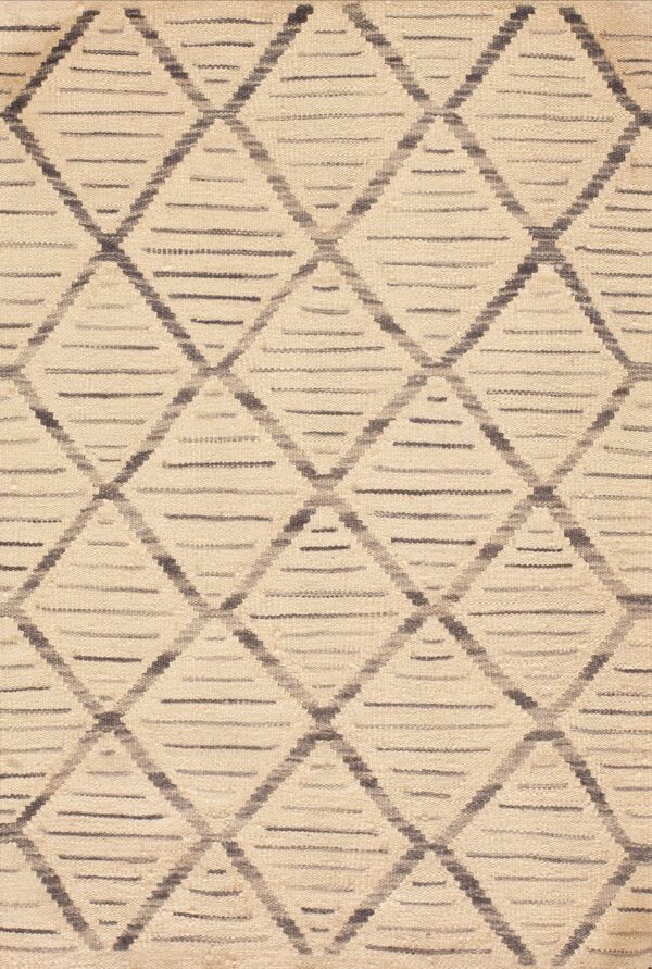 Contemporary kouhi flat weave rug, design k7243 1 Contemporary american hooked rug, design k7243