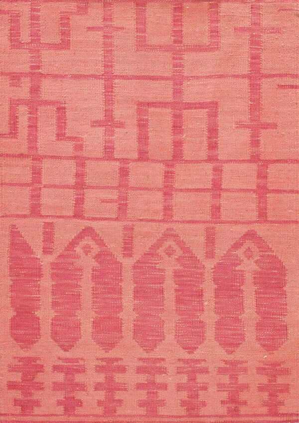 Contemporary kouhi flat weave rug, design k7254a 1 Contemporary american hooked rug, design k7254a
