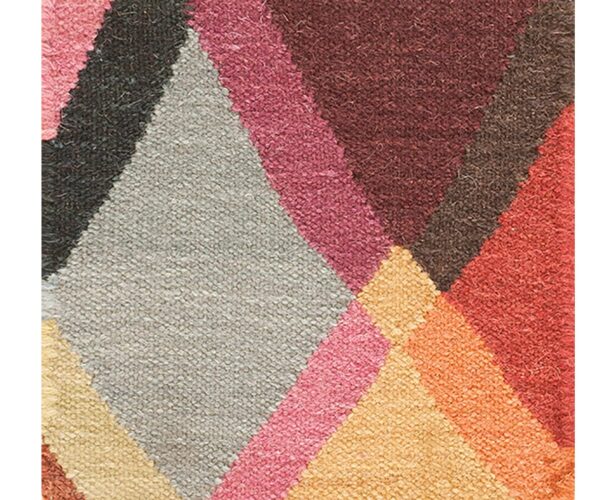 Contemporary kouhi flat weave rug, design k7263 1 Contemporary american hooked rug, design k7263