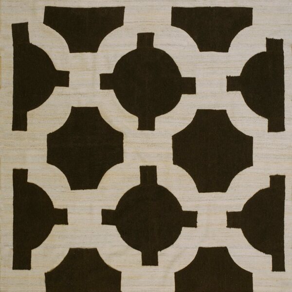 Contemporary kouhi flat weave rug, design kc_13 1 Contemporary american hooked rug, design kc_13