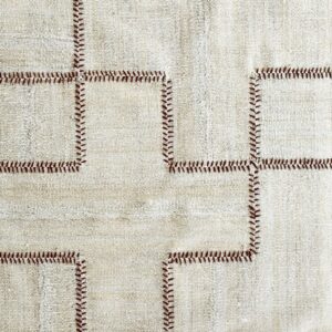 Contemporary American hooked rug, design KC_19B