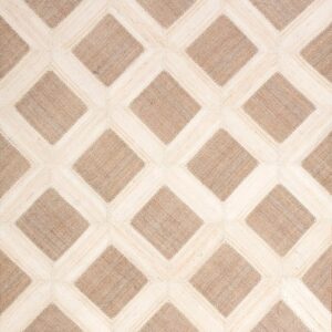Contemporary American hooked rug, design KC_1F