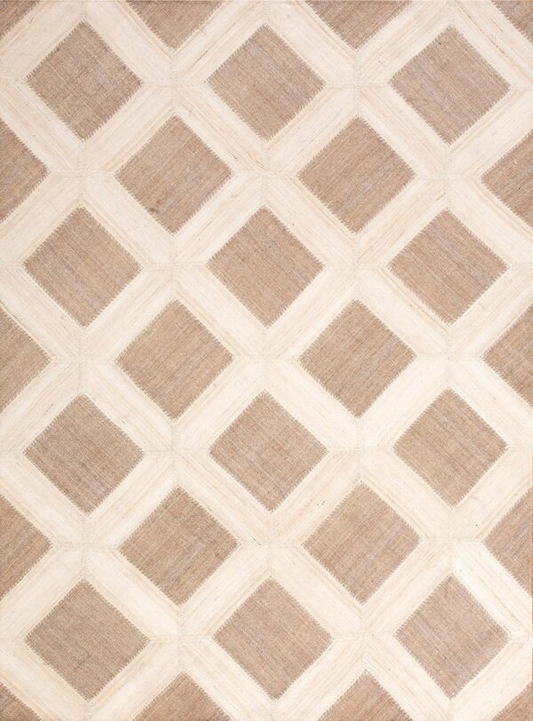 Contemporary american hooked rug, design kc_1f