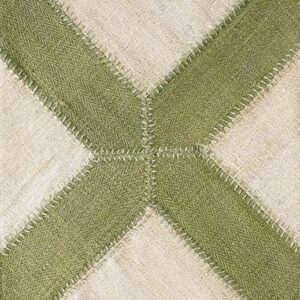 Contemporary American hooked rug, design KC_1J