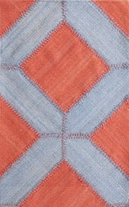 Contemporary American hooked rug, design KC_1L