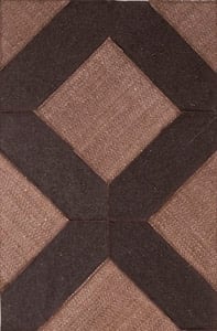 Contemporary American hooked rug, design KC_1O