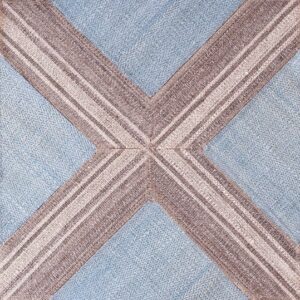 Contemporary American hooked rug, design KC_1R