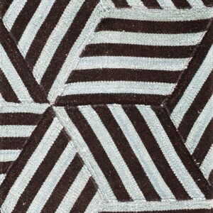 Contemporary American hooked rug, design KC_40