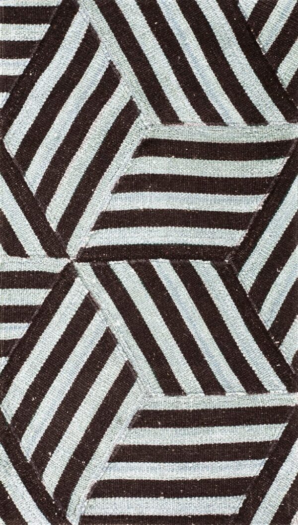 Contemporary american hooked rug, design kc_40