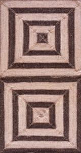 Contemporary American hooked rug, design KC_9F